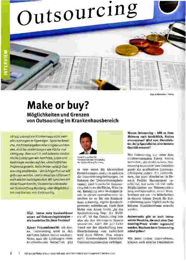 Vorschauseite 1: Make or buy?