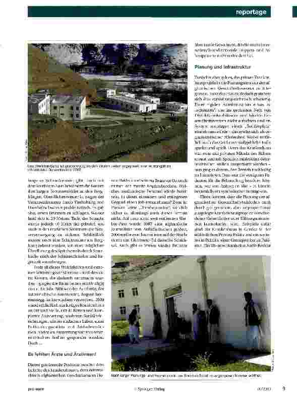 Vorschauseite 2: Krankenhaus in Afghanistan eröffnet