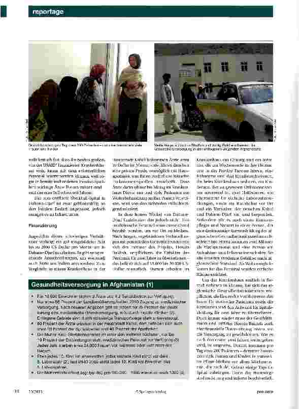 Vorschauseite 3: Krankenhaus in Afghanistan eröffnet