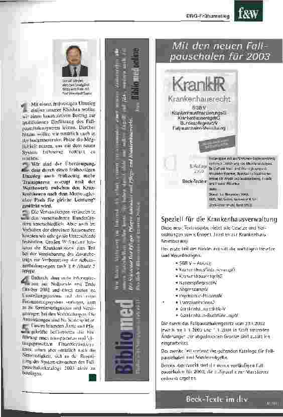 Vorschauseite 2: DRG-Frühumstieg