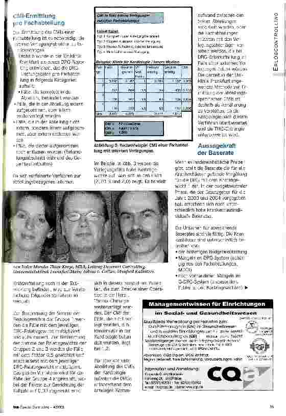 Vorschauseite 2: Controlling im DRG-System Neue Instrumente und Betrachtungsweisen