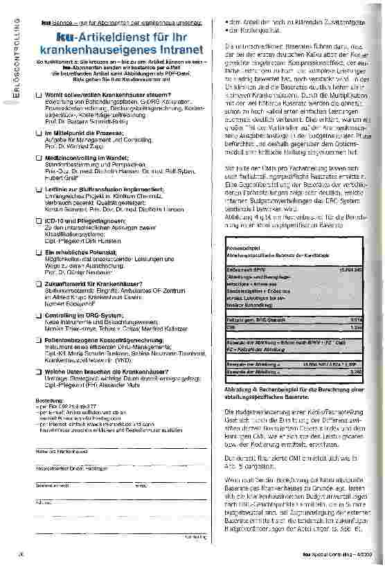 Vorschauseite 3: Controlling im DRG-System Neue Instrumente und Betrachtungsweisen