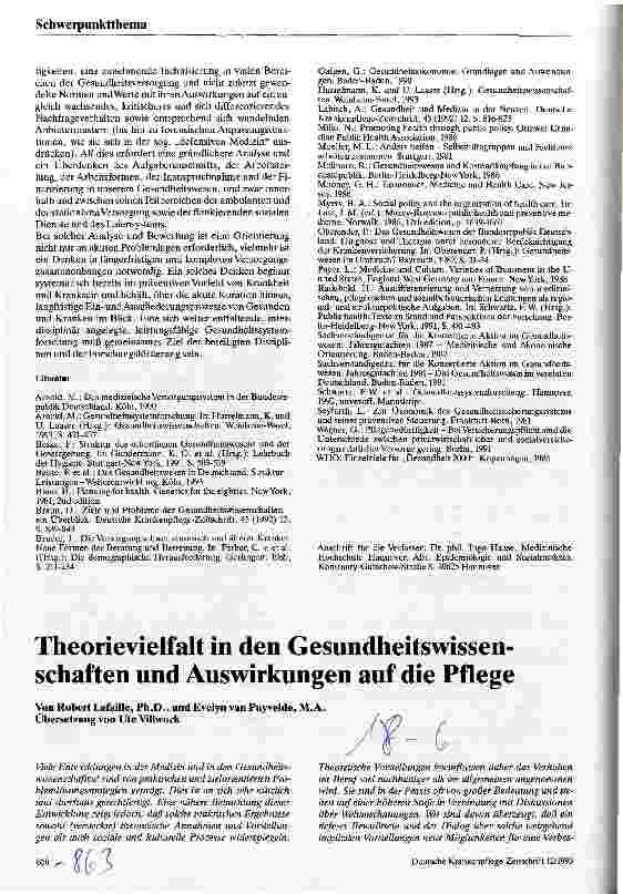 Vorschauseite 4: Gesundheitssystemforschung (G) Standort und Perspektiven