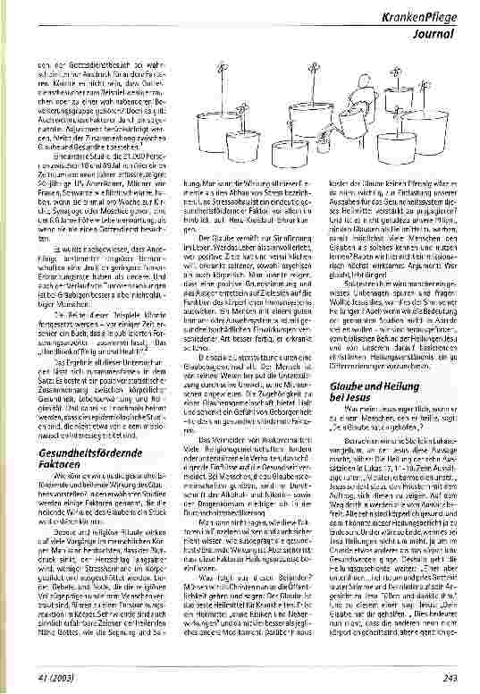 Vorschauseite 2: Dein Glaube hat dir geholfen