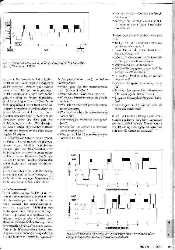 Vorschauseite 2: Schlaf, Schlafstörungen und Schlafförderung bei alten Menschen