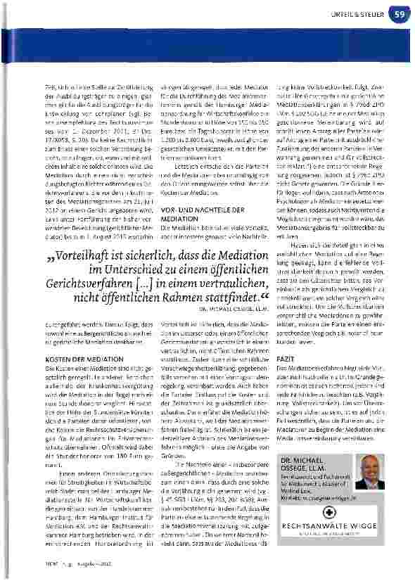 Vorschauseite 2: Durch Mediation Konflikte einvernehmlich lösen