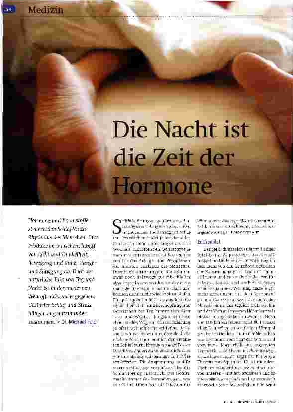 Vorschauseite 1: Die Nacht ist die Zeit der Hormone