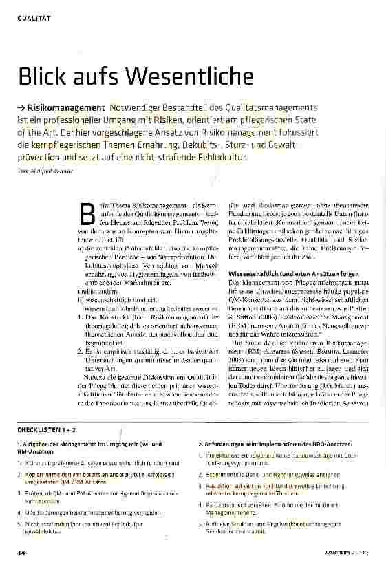 Vorschauseite 1: Blick aufs Wesentliche
