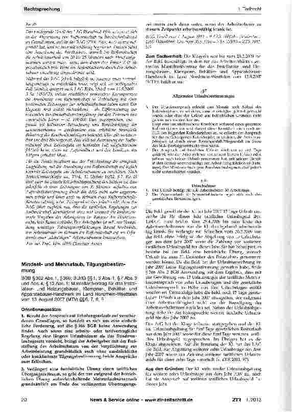 Vorschauseite 2: Abgrenzung Rufbereitschaft/Bereitschaftsdienst BAT-KF §§ 7 Abs. 3 und 4, § 8 Abs. 7