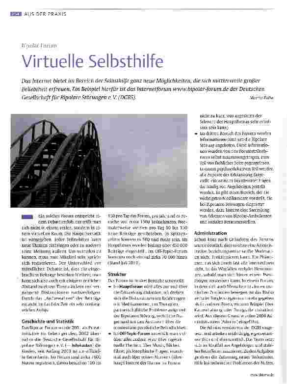 Vorschauseite 1: Virtuelle Selbsthilfe