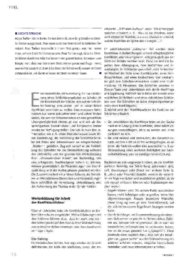 Vorschauseite 2: Respekt und Anerkennung