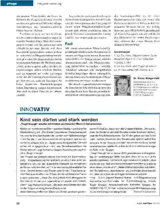 Vorschauseite 3: Neue Pflegegrade -neue Leistungen?