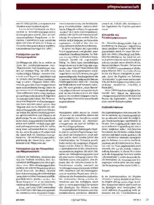 Vorschauseite 2: Aktionsforschung - „Be part of it