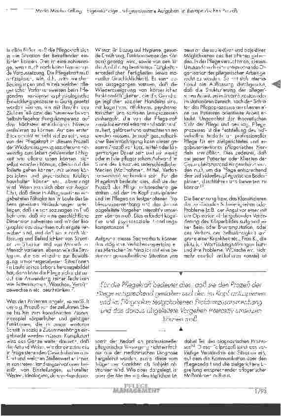 Vorschauseite 5: Eigenständige und gemeinsame Aufgaben im therapeutischen Prozeß aus pflegerischer und ärztlicher Sicht