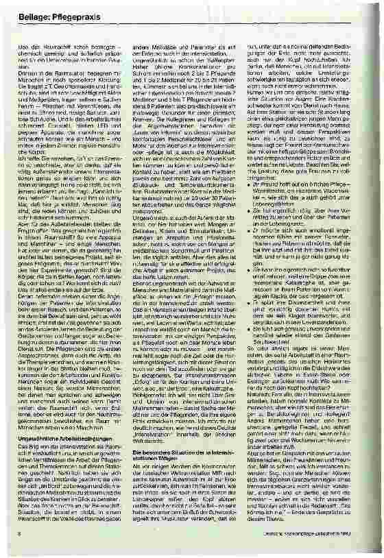 Vorschauseite 2: Menschen in der Intensivstation Eindrücke eines Klinikseelsorgers in der Intensivstation