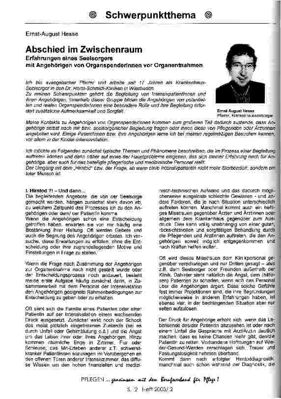 Vorschauseite 1: Abschied im Zwischenraum