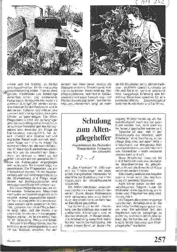 Vorschauseite 1: Schulung zum Altenpleger Empfehlungen des Deutschen Ev. Verbandes für Altenhilfe