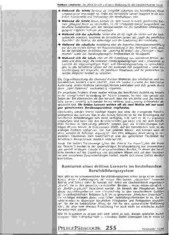 Vorschauseite 2: Der dritte Lernort und seine Bedeutung für ein transferwirksames Lernen