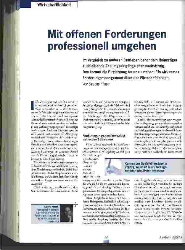 Vorschauseite 1: Mit offenen Forderungen professionell umgehen