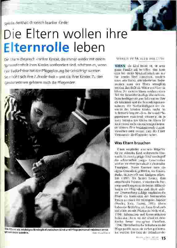 Vorschauseite 1: Die Eltern wollen ihre Elternrolle leben
