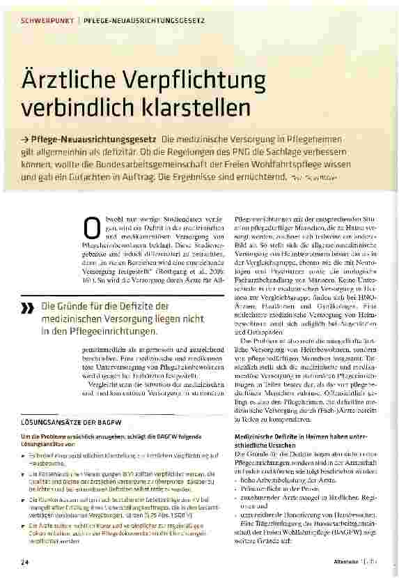 Vorschauseite 1: Ärztliche Verpflichtung verbindlich klarstellen