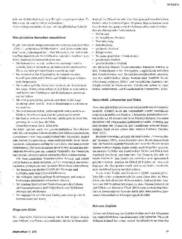 Vorschauseite 2: Kleines Glück - langes Leben?