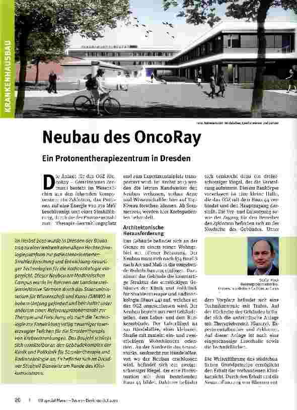 Vorschauseite 1: Neubau des OncoRay