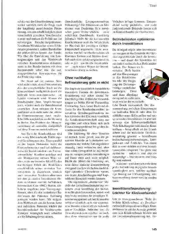 Vorschauseite 2: Ein Ausweg aus dem Finanzierungsdilemma