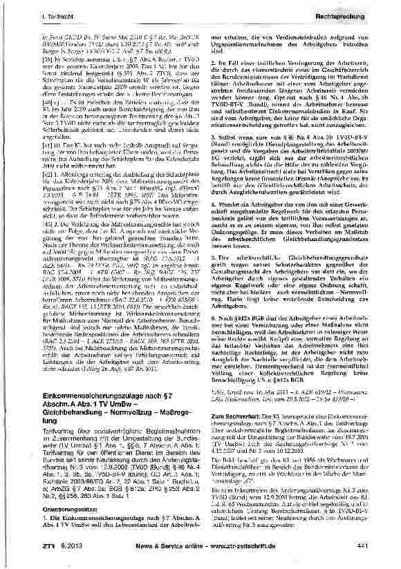 Vorschauseite 5: Überstunden bei Wechselschichtund Schichtarbeit - Schichtptanturnus - MitbestimmungZPO § 308 Abs. 1 Satz 1; TVöD § 6 Abs. 1, Abs. 2; § 7 Abs. 7, Abs. 8