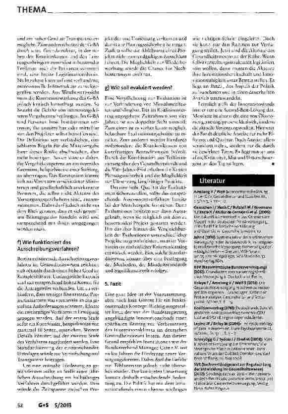 Vorschauseite 4: Innovationsfonds - Von der guten Idee zur richtigen Umsetzung