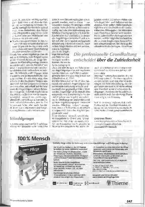 Vorschauseite 4: Wenn das Vertraute fremd wirdSchizophrenie - die Perspektive der Angehörigen