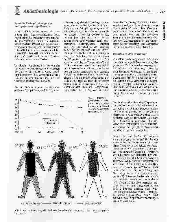 Vorschauseite 2: Pre-warming - Eine Prophylaxe der perioperativen Hypothermie ist möglich