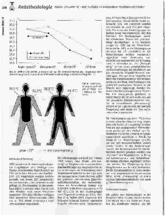 Vorschauseite 3: Pre-warming - Eine Prophylaxe der perioperativen Hypothermie ist möglich