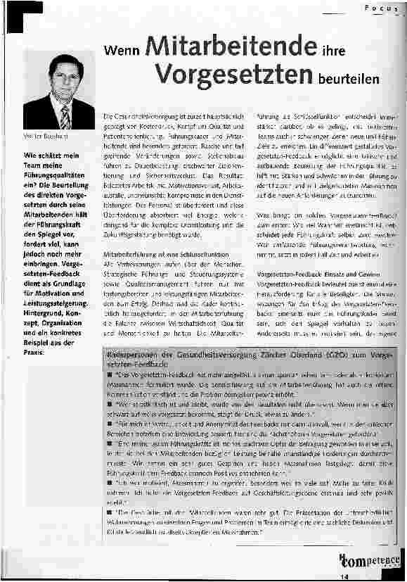 Vorschauseite 1: Wenn Mitarbeitende ihre Vorgesetzten beurteilen