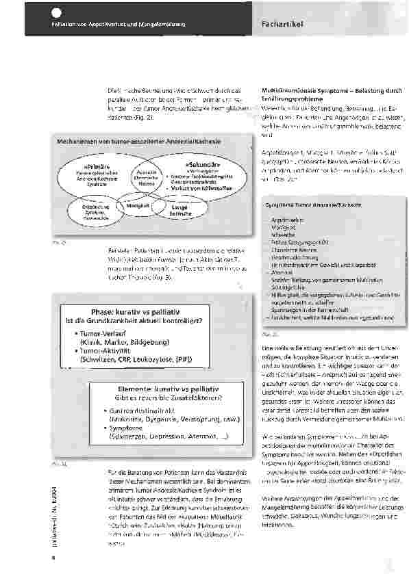 Vorschauseite 3: Palliation von Appetitverlust und Mangelernährung