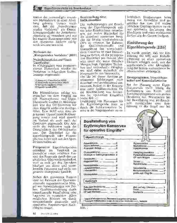 Vorschauseite 2: Eigenblutzentrale im Krankenhaus Ökonomische Entscheidungskriterien für die organisatorische Umsetzung