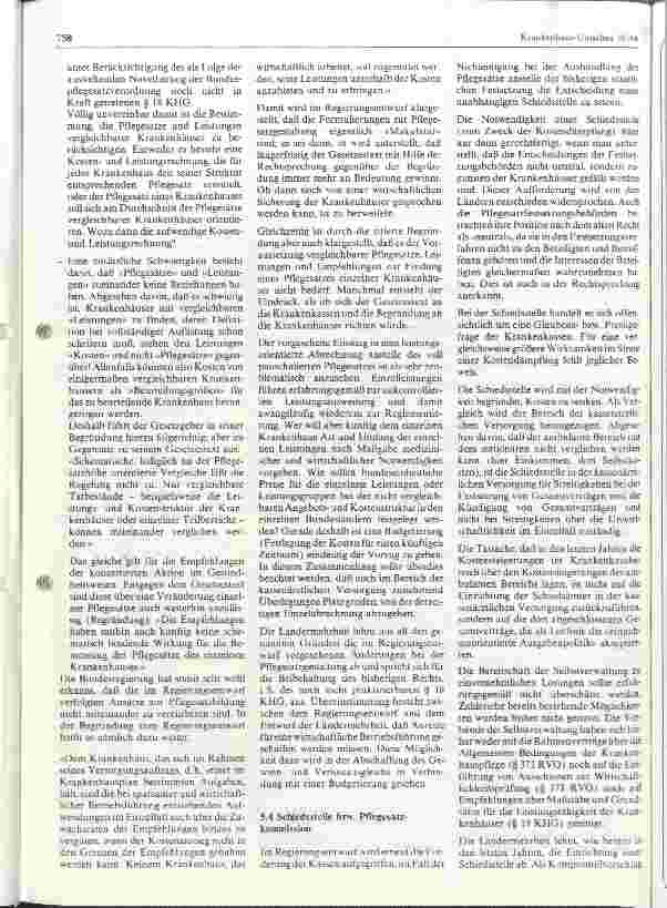 Vorschauseite 5: Vorstellungen und Ziele des Bunde und der Länder zur Novellierung des Krankenhausfinanzierungsgesetzes