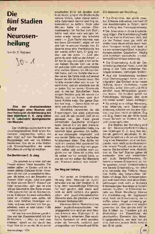 Vorschauseite 1: Die fünf Stadien der Neurosenheilung