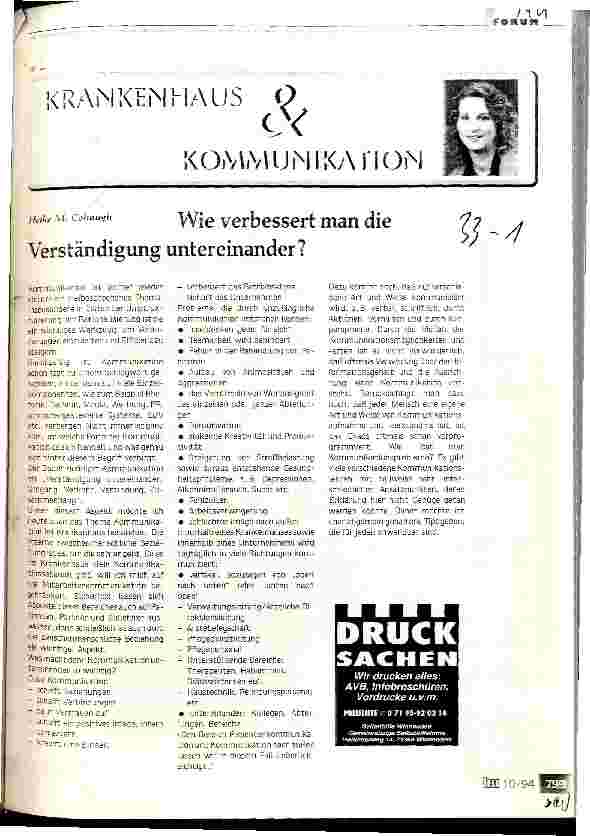 Vorschauseite 1: Wie verbessert man die Verständigung untereinander?