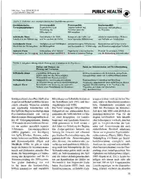 Vorschauseite 2: Regionale Koordination in der Psychiatrie