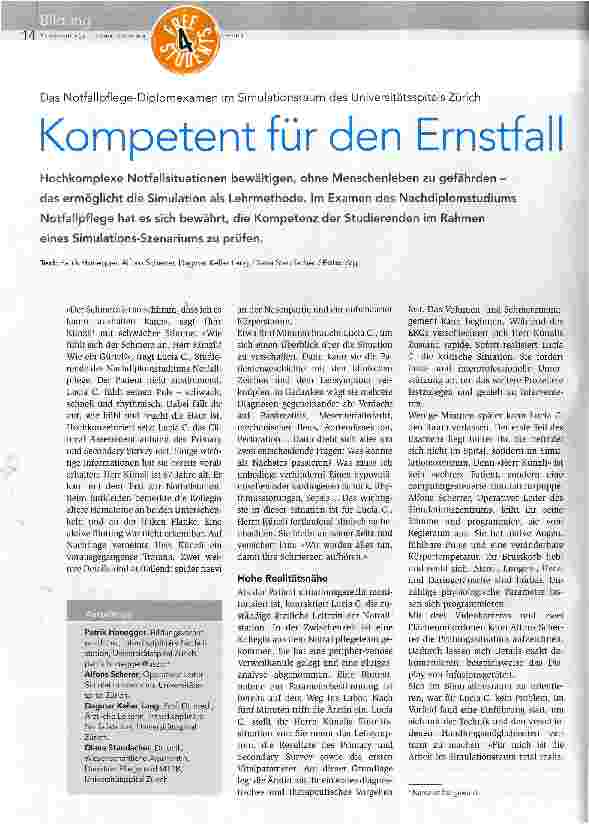 Vorschauseite 1: Kompetent für den Ernstfall
