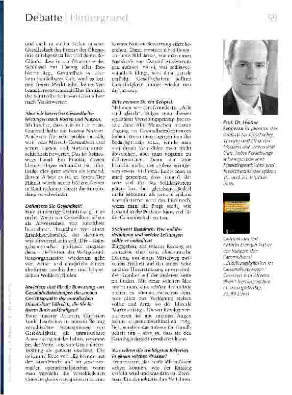 Vorschauseite 2: Auf Transparenz kommt es an