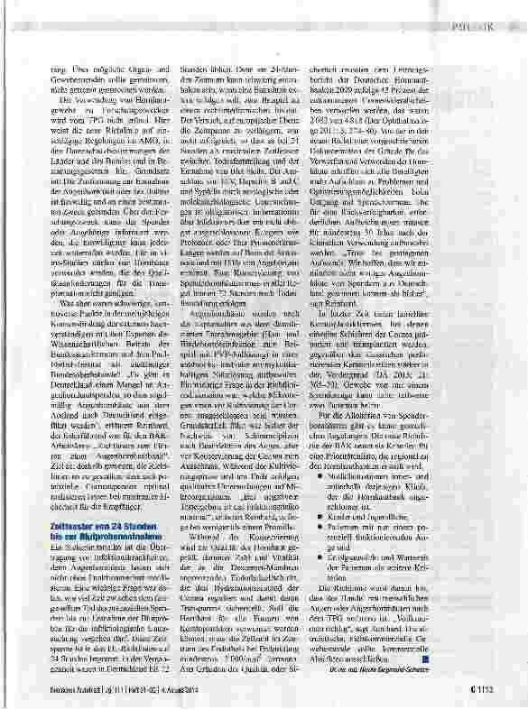 Vorschauseite 2: Neue Richtlinie verabschiedet