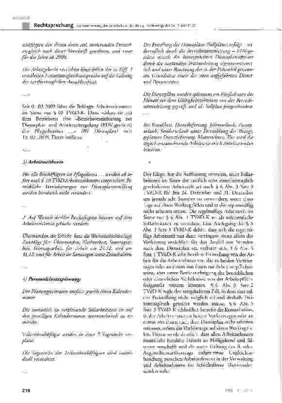Vorschauseite 3: Zur Verminderung der Sollarbeitszeit für die sog. Vorfeiertage des 24.12. und 31.12.