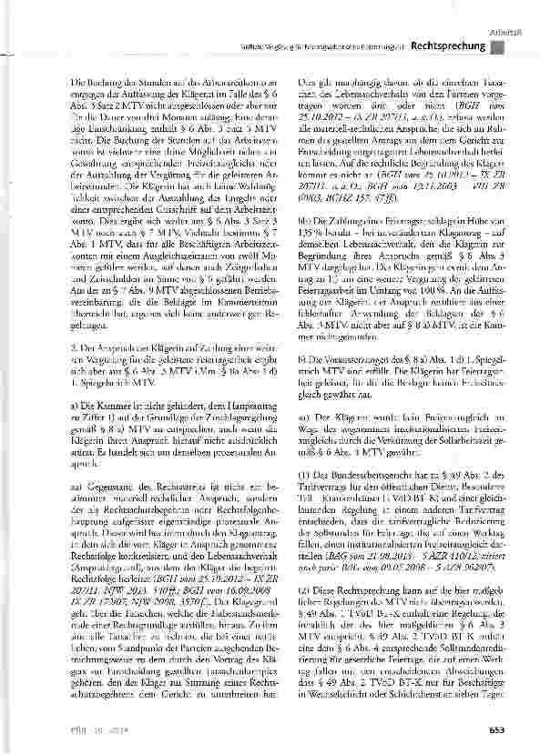 Vorschauseite 5: Tarifliche Vergütung für Feiertagsarbeit ohne Freizeitausgleich