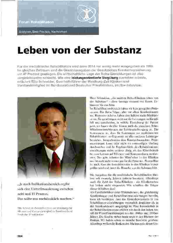 Vorschauseite 1: Leben von der Substanz