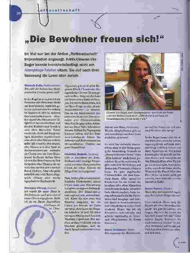 Vorschauseite 1: Die Bewohner freuen sich!