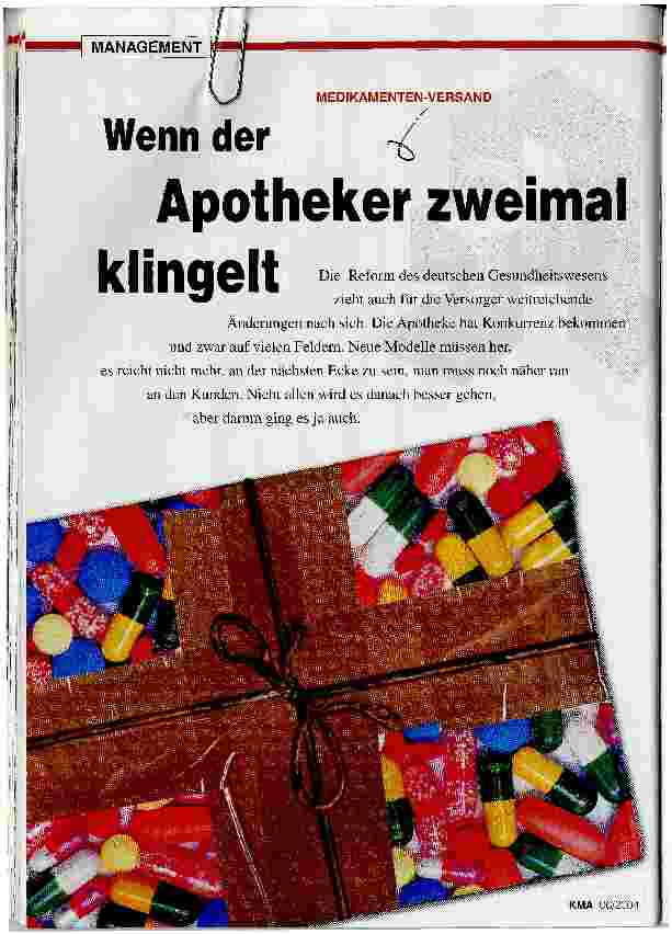 Vorschauseite 1: Wenn der Apotheker zweimal klingelt