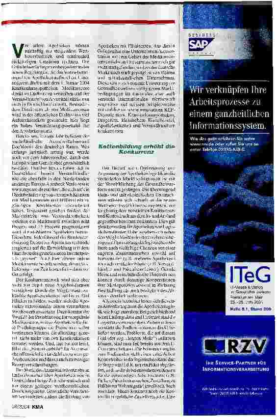 Vorschauseite 2: Wenn der Apotheker zweimal klingelt
