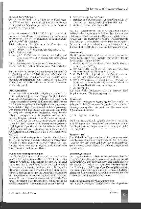 Vorschauseite 2: Textile Medizinprodukte im OP: Materialeigenschaften, Tragekomfort und Hygiene